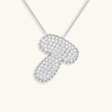 Diamond Initial Bubble Necklace