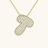 Diamond Initial Bubble Necklace