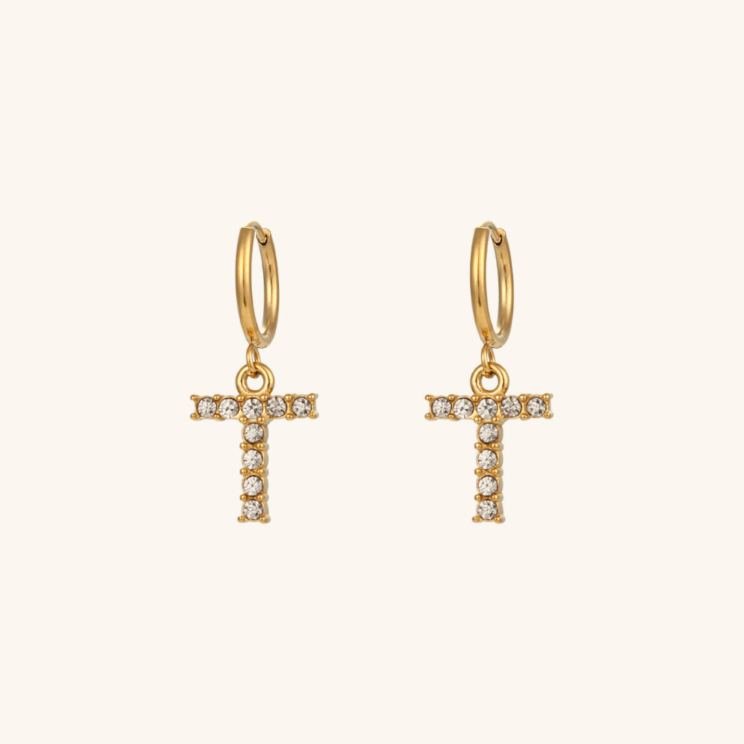 Initial Earrings Wilhemina