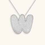Diamond Initial Bubble Necklace