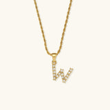 Maeve Letter Initiaal Diamanten Ketting