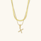 Initial Necklace in Gold-Plated Fiona