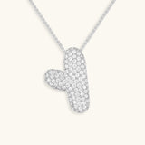 Diamond Initial Bubble Necklace