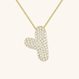 Diamond Initial Bubble Necklace