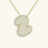 Diamond Initial Bubble Necklace