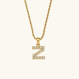 Maeve Letter Initiaal Diamanten Ketting