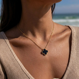 Klover Zwarte Ketting