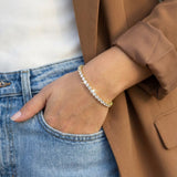 Golden Tennis Bracelet